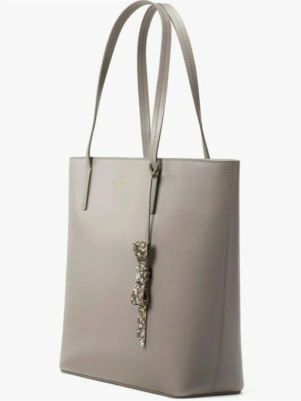 Kate Spade Karla Cityscape Gray Smooth Leather Tote Seton NWT $299